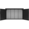 X-Metal Coffre de jardin Acier galvanisé Gris 1.52m²
