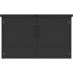 X-Metal Coffre de jardin Acier galvanisé Gris 1.52m²