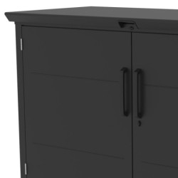 X-Metal Coffre de jardin Acier galvanisé Gris 1.52m²