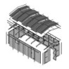 Timbela Garage bois Bois massif Marron 18m²