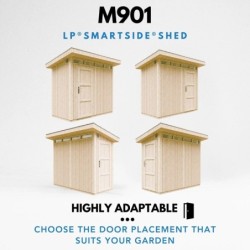 Timbela Abris de jardin en composite Bois massif Marron 3m²