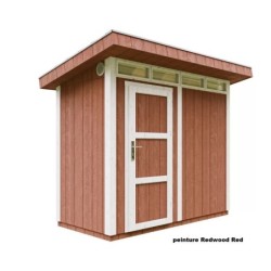 Timbela Abris de jardin en composite Composite Marron 3m²