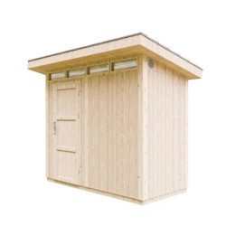 Timbela Abris de jardin en composite Composite Marron 3m²