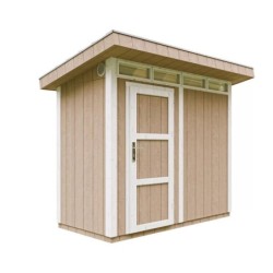 Timbela Abris de jardin en composite Composite Marron 3m²