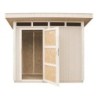 Timbela Abris de jardin en composite Composite Marron 3m²