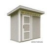 Timbela Abris de jardin en composite Composite Marron 3m²