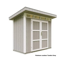 Timbela Abris de jardin en composite Composite Marron 3m²