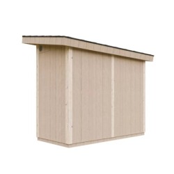 Timbela Abris de jardin en composite Composite Marron 3m²
