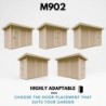 Timbela Abris de jardin en composite Composite Marron 4m²