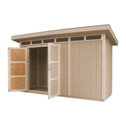 Timbela Abris de jardin en composite Composite Marron 4m²