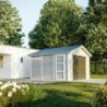 Timbela Garage bois Composite Marron 13m²