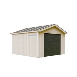 Timbela Garage bois Composite Marron 13m²