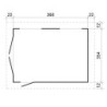 Timbela Garage bois Composite Marron 13m²