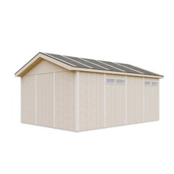 Timbela Garage bois Composite Marron 17m²
