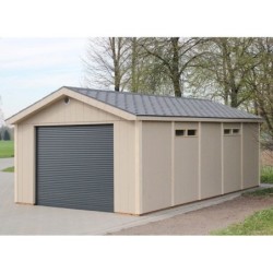 Timbela Garage bois Composite Marron 21m²
