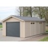 Timbela Garage bois Composite Marron 21m²