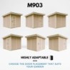Timbela Abris de jardin en composite Composite Marron 6m²