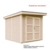 Timbela Abris de jardin en composite Composite Marron 6m²