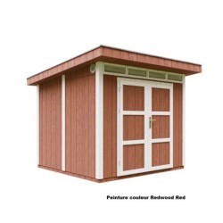 Timbela Abris de jardin en composite Composite Marron 6m²