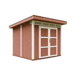 Timbela Abris de jardin en composite Composite Marron 6m²