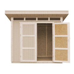 Timbela Abris de jardin en composite Composite Marron 6m²