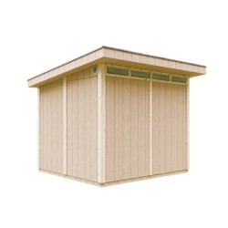 Timbela Abris de jardin en composite Composite Marron 6m²