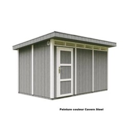 Timbela Abris de jardin en composite Composite Marron 9m²