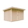 Timbela Abris de jardin en composite Composite Marron 9m²