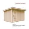 Timbela Abris de jardin en composite Composite Marron 9m²