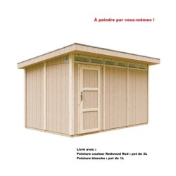 Timbela Abris de jardin en composite Composite Marron 9m²