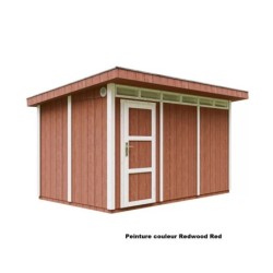 Timbela Abris de jardin en composite Composite Marron 9m²