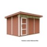 Timbela Abris de jardin en composite Composite Marron 9m²