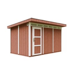 Timbela Abris de jardin en composite Composite Marron 9m²