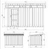 Timbela Abris de jardin en composite Composite Marron 9m²