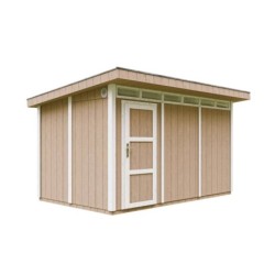 Timbela Abris de jardin en composite Composite Marron 9m²
