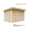 Timbela Abris de jardin en composite Composite Marron 9m²