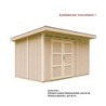 Timbela Abris de jardin en composite Composite Marron 9m²