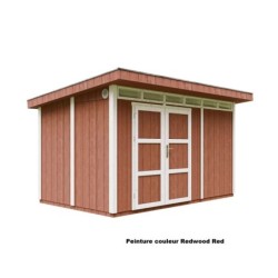 Timbela Abris de jardin en composite Composite Marron 9m²
