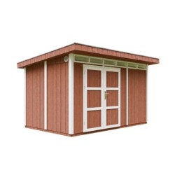 Timbela Abris de jardin en composite Composite Marron 9m²