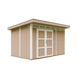 Timbela Abris de jardin en composite Composite Marron 9m²