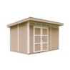Timbela Abris de jardin en composite Composite Marron 9m²