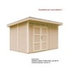 Timbela Abris de jardin en composite Composite Marron 9m²