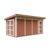 Timbela Abris de jardin en composite Composite Marron 12m²