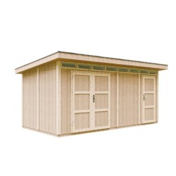 Timbela Abris de jardin en composite Composite Marron 12m²