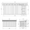 Timbela Abris de jardin en composite Composite Marron 12m²