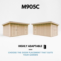 Timbela Abris de jardin en composite Composite Marron 12m²