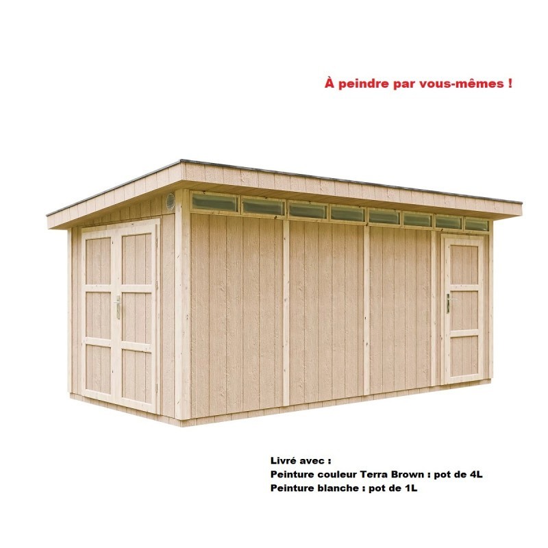 Timbela Abris de jardin en composite Composite Marron 12m² Timbela Abris de jardin en composite Composite Marron 12m²