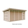Timbela Abris de jardin en composite Composite Marron 12m²