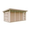 Timbela Abris de jardin en composite Composite Marron 12m²