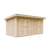 Timbela Abris de jardin en composite Composite Marron 12m²